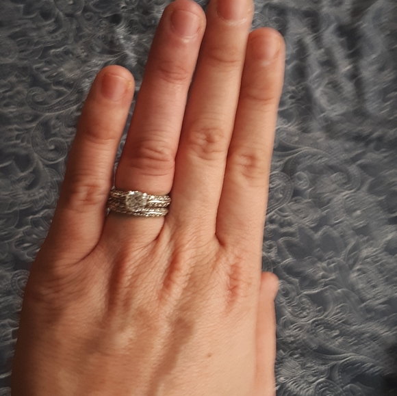 Two wedding band sets - Picture 1 of 5